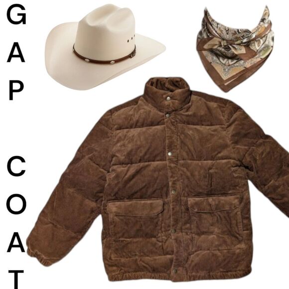 GAP Other - Men's corduroy gap puff jacket